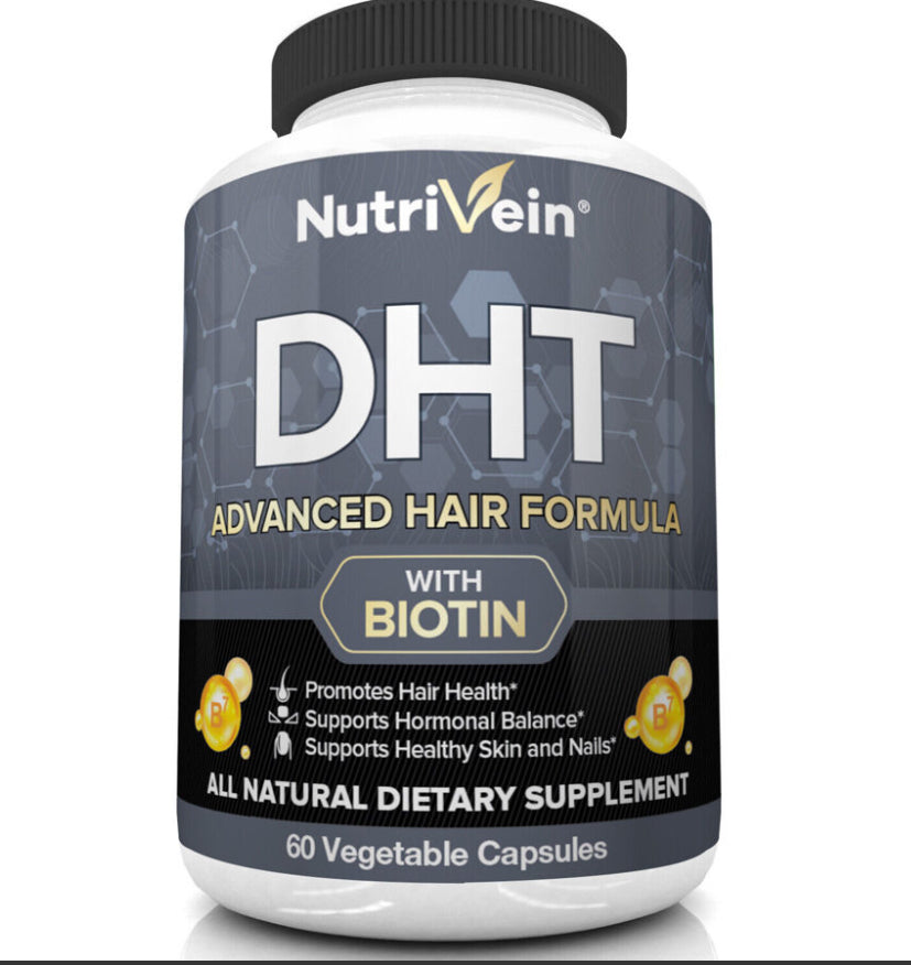 Erhalten Sie mit unserer erweiterten DHT-Haarformel mit Biotin (60 Kapseln) gesundes, glänzendes Haar. Reduzieren Sie Haarausfall und fördern Sie das Haarwachstum. Verabschieden Sie sich von kahlen Stellen und dünner werdendem Haar. Holen Sie sich jetzt die Kapseln für volles, kräftiges Haar!