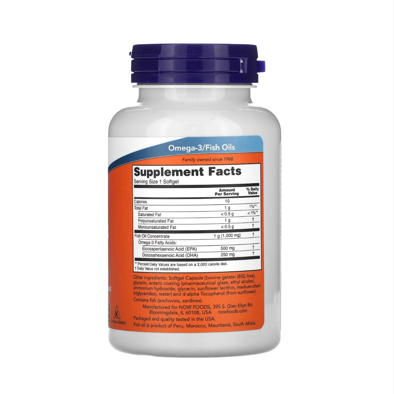 Now food Ultra Omega-3 Fish Oil (90 Kapseln)