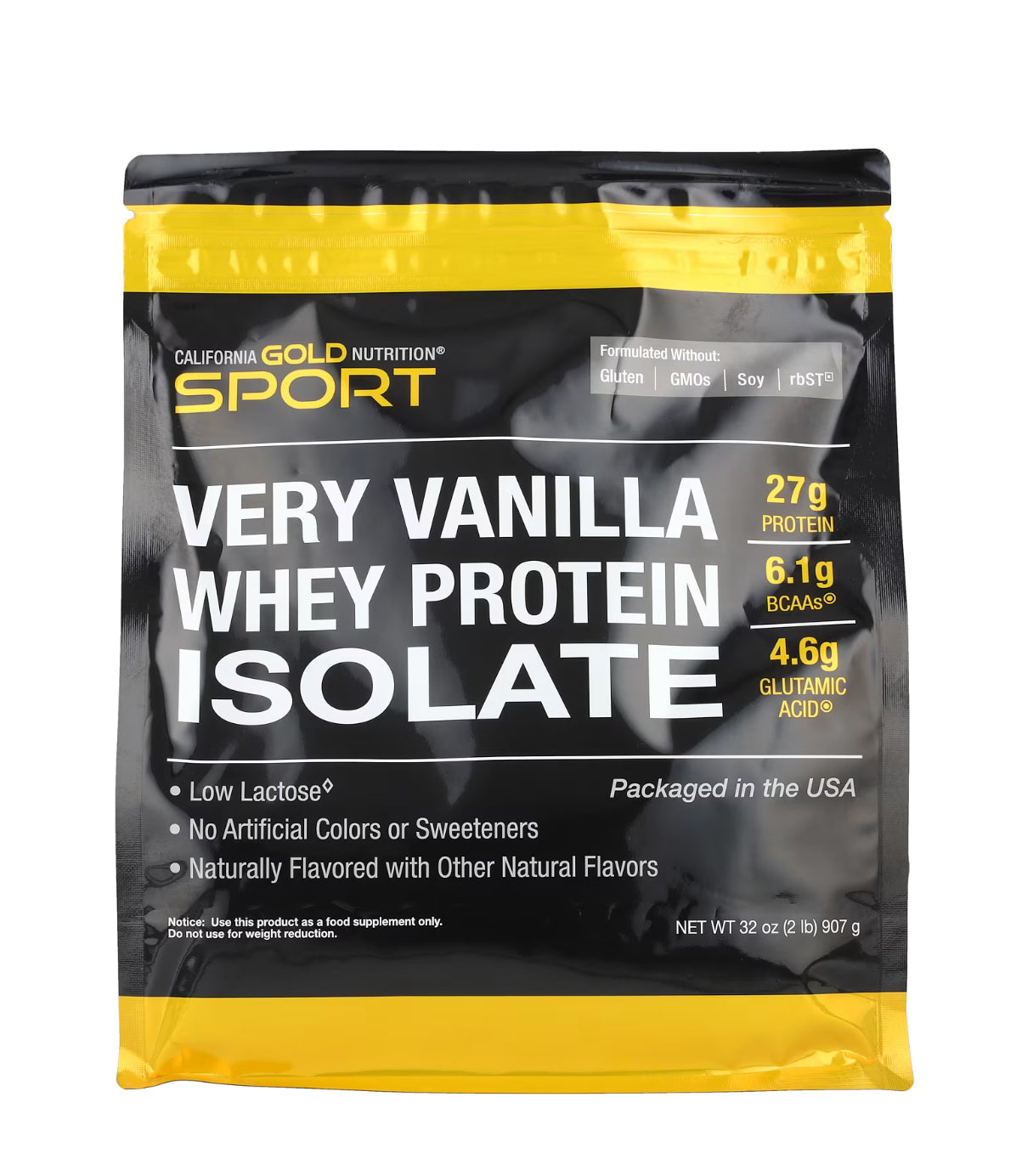 Sport, Whey Protein Isolate, Very Vanilla, Molkenproteinisolat mit Vanillegeschmack für Sportler, 907 g (2 lb.)