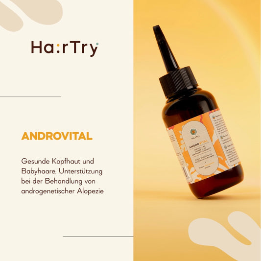 HairTry AndroVital Kopfhaut-Lotion gegen androgenetische Alopezie – DHT Blocker Haarlotion mit Capixyl™ 3% & CEGABA 2 1%