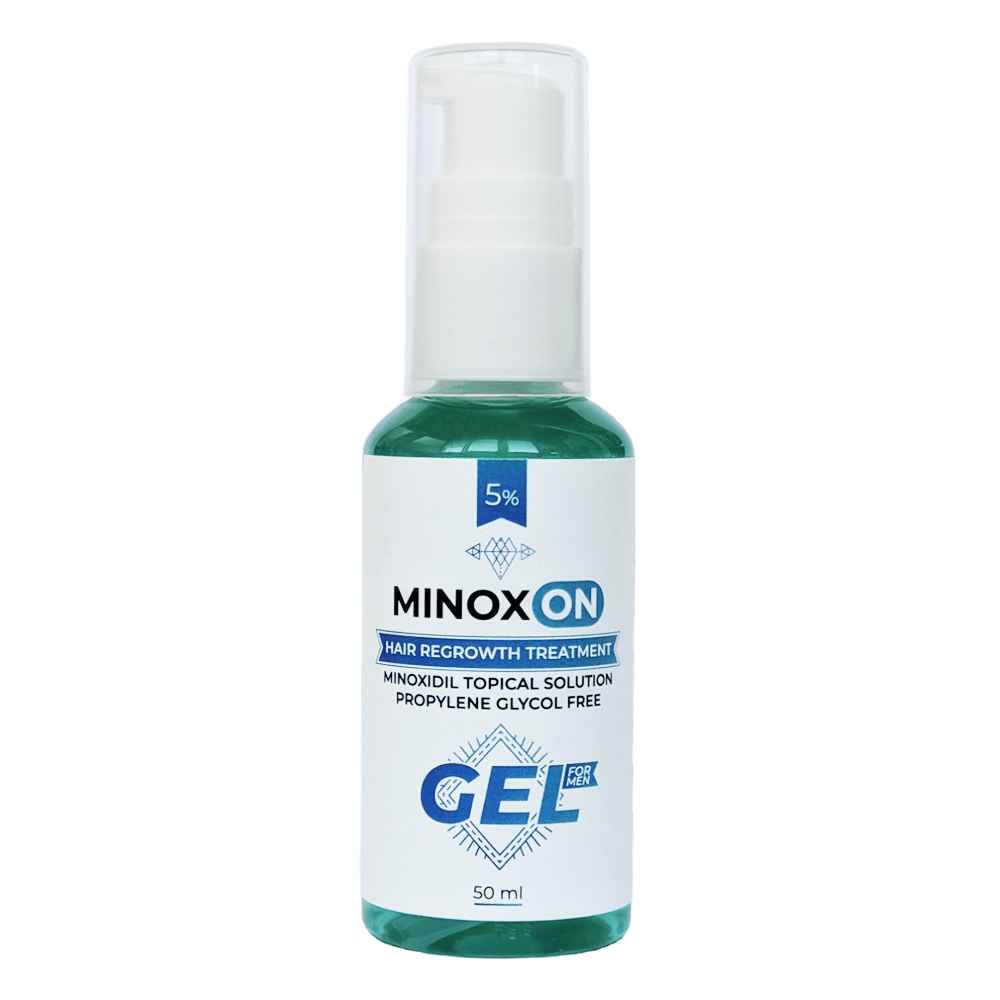 Schützen Sie Ihr Haar mit Minoxidil 5 % GEL. Dieses frei von Propylenglykol hergestellte Haarspray fördert das Wachstum von dünner werdendem Haar und lässt es voller und gesünder aussehen. Mit einer Wirksamkeit von 5 % ist es die ideale Lösung für Menschen mit Haarausfall.