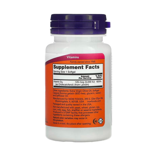 Ergänzen Sie Ihre tägliche Vitamin D-Einnahme mit unseren Vitamin D-3 Kapseln. Jede Kapsel enthält 5.000 IE Vitamin D-3 für eine optimale Unterstützung Ihrer Knochengesundheit und des Immunsystems. 120 Kapseln pro Flasche garantieren langfristige Versorgung ohne zusätzliche Tabletten.