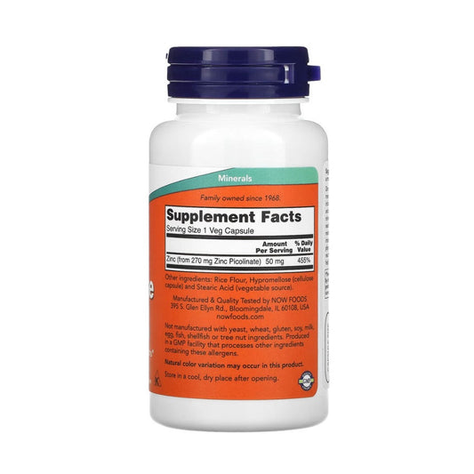 Dieses Nahrungsergänzungsmittel enthält 50 mg Zinkpicolinat pro Kapsel. Zink ist ein wichtiges Spurenelement für das Immunsystem und trägt zur Erhaltung gesunder Haut, Haare und Nägel bei. Mit 120 Kapseln pro Packung ist dieses Produkt ideal für eine langfristige Nahrungsergänzung.