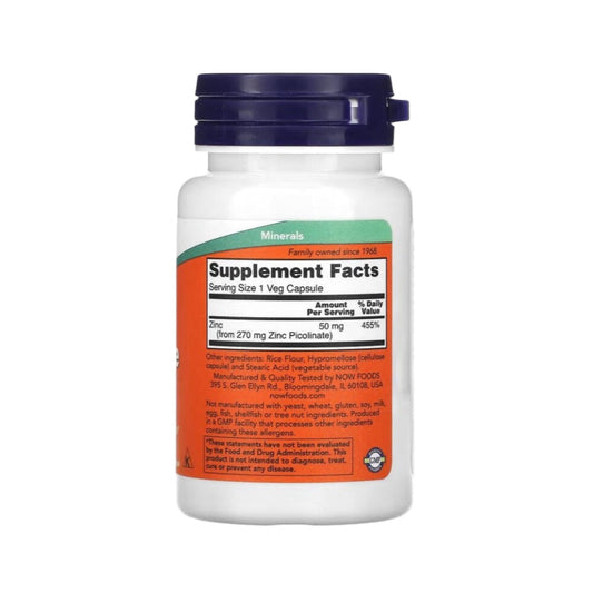 Zinkpicolinat 50 mg (60 Kapseln) ist ein Nahrungsergänzungsmittel mit hoher Bioverfügbarkeit. Es kann die Immunfunktion stärken, die Kollagenproduktion unterstützen und den Zellschutz fördern. Mit 50 mg Zinkpicolinat pro Kapsel bietet dieses Produkt eine wirksame Dosierung für verschiedene gesundheitliche Vorteile.