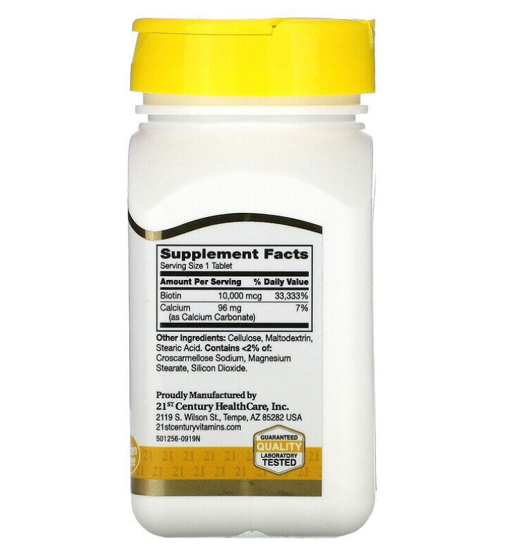 Biotin 10.000 mcg ist ein hochdosiertes Nährstoffpräparat mit 120 Tabletten. Es unterstützt die Gesundheit von Haut, Haaren und Nägeln, indem es den Energie- und Nährstoffstoffwechsel des Körpers fördert. Mit einer wissenschaftlich fundierten Formel ist es die ideale Ergänzung für eine gesunde und schöne Erscheinung.