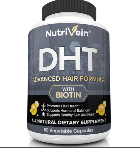 Erhalten Sie mit unserer erweiterten DHT-Haarformel mit Biotin (60 Kapseln) gesundes, glänzendes Haar. Reduzieren Sie Haarausfall und fördern Sie das Haarwachstum. Verabschieden Sie sich von kahlen Stellen und dünner werdendem Haar. Holen Sie sich jetzt die Kapseln für volles, kräftiges Haar!