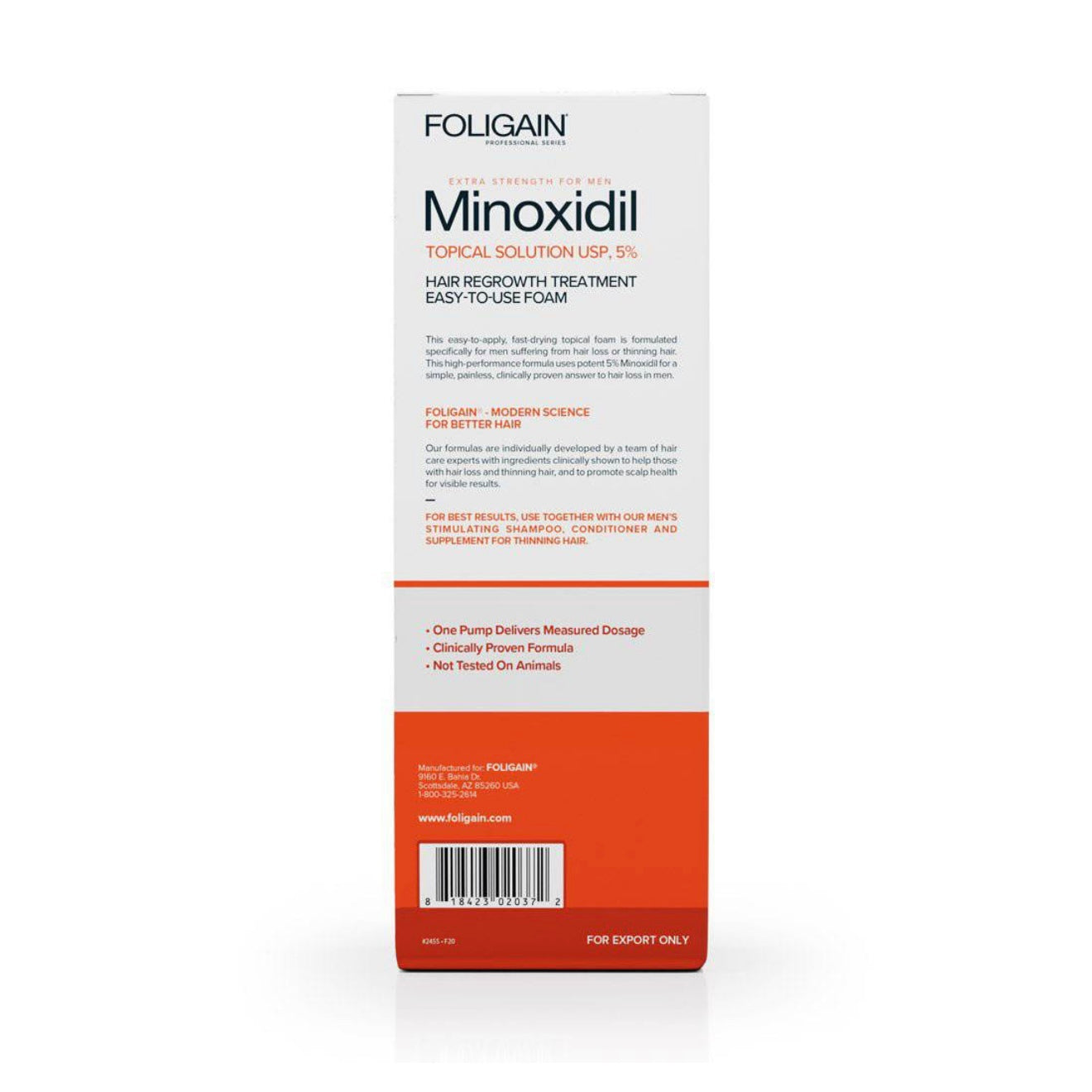 Haarwuchs-Schaum FOLIGAIN Minoxidil 5% zur Förderung gesunder Haarfollikel