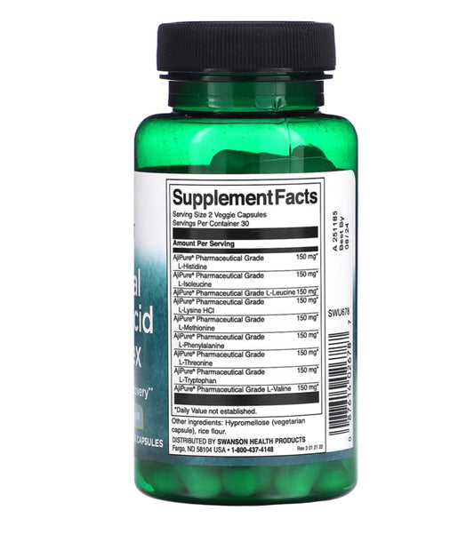 Essential Amino Acid Complex, 60 vegetable capsules