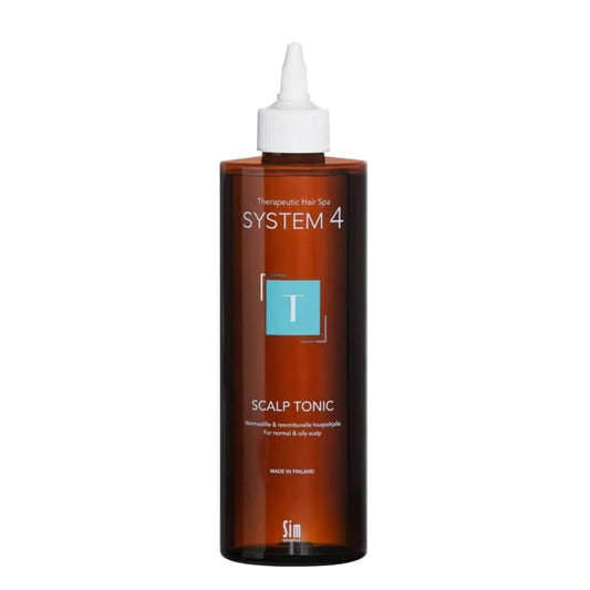 System 4 T Scalp Tonic 500 ml – Leave-in Kopfhaut-Tonikum gegen Schuppen, Juckreiz & Haarausfall | Mikrozirkulation & Kopfhaut Balance