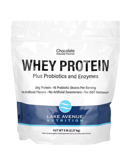Whey Protein + Probiotics, Molkenprotein + Probiotika, Schokoladengeschmack, 2,27 kg (5 lb.)