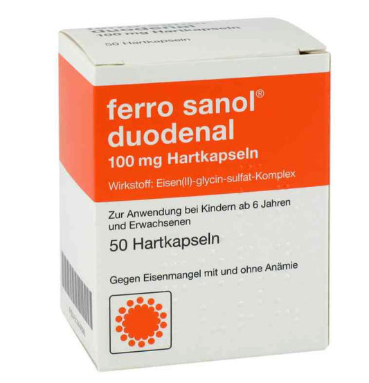 Ferro Sanol duodenal 100 mg gastro-resistant capsules 50 pcs