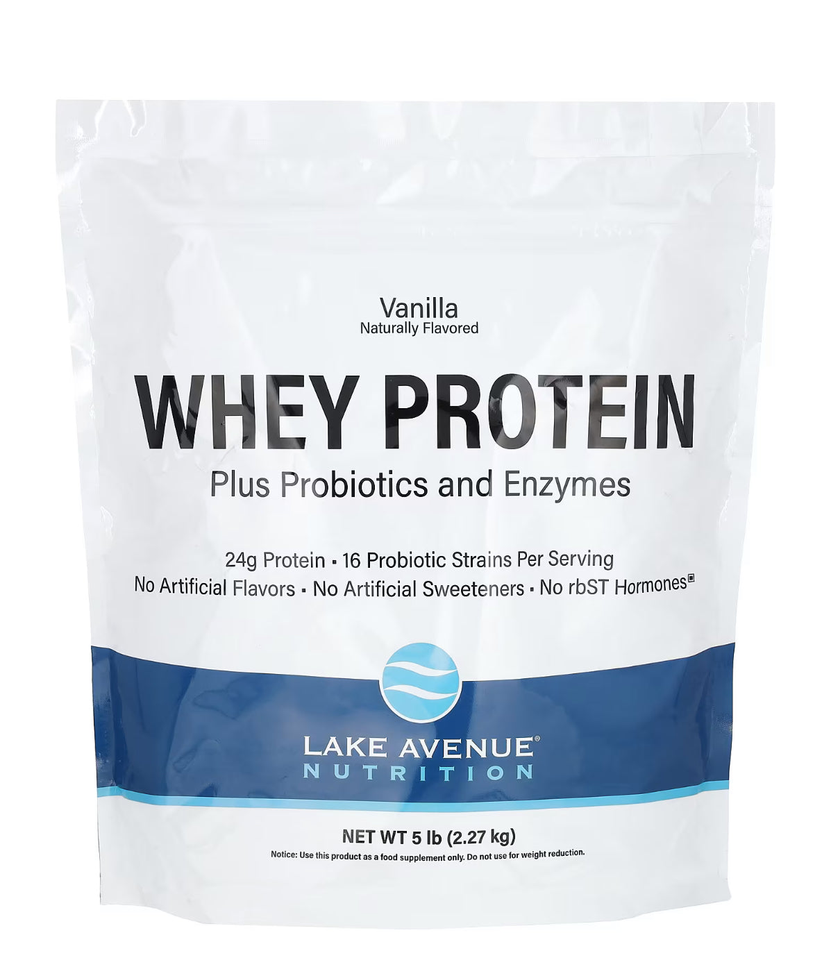 Whey Protein + Probiotics, Molkenprotein + Probiotika, Vanillegeschmack, 2,27 kg (5 lb.)