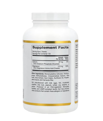 Magnesium Chelate with Calcium, Magnesium-Chelat mit Calcium, 210 mg, 270 Tabletten