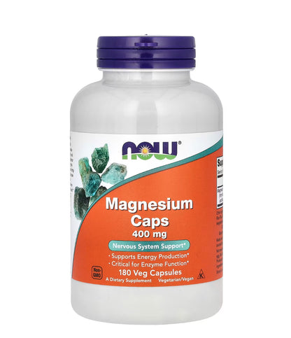 Magnesium Capsules, 400 mg, 180 vegetarian capsules