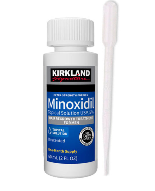 Verbessern Sie das Wachstum Ihres Haares mit der Kirkland Minoxidil 5 % Lösung. Mit nur einer Flasche und Pipette erhalten Sie alle Vorteile der fortschrittlichen Formel, die die Durchblutung der Kopfhaut fördert und das Haarwachstum stimuliert. Verabschieden Sie sich von dünnen, kahlen Stellen und begrüßen Sie dickeres und gesünderes Haar.