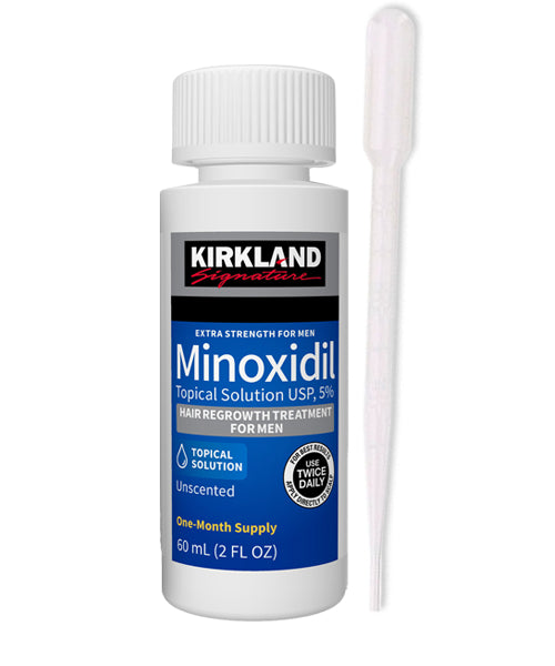 Steigern Sie das Haarwachstum mit Kirkland Minoxidil 5 % (1 Flasche + Pipette) an. Die bewährte Formel fördert effektiv neues Haarwachstum und bekämpft den Haarausfall. Mit einer hochwirksamen Konzentration von 5 % und einer praktischen Pipette zur gezielten Anwendung, ist dieses Produkt ideal für Männer mit erblich bedingtem Haarausfall.