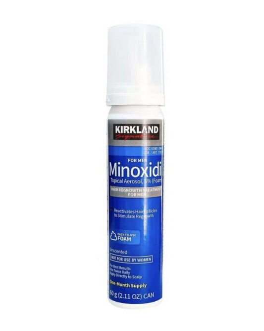 Kirkland Schaum Minoxidil 5% (1 Flasche) ist ein wirksames, klinisch erprobtes Produkt zur Behandlung von Haarausfall. Mit seinem 5%igen Minoxidil-Gehalt fördert es das Haarwachstum und stärkt das Haar von der Wurzel aus. Mit nur einer Flasche können Sie die volle Wirkung erzielen und Ihr Haar wieder in seiner vollen Pracht erstrahlen lassen.