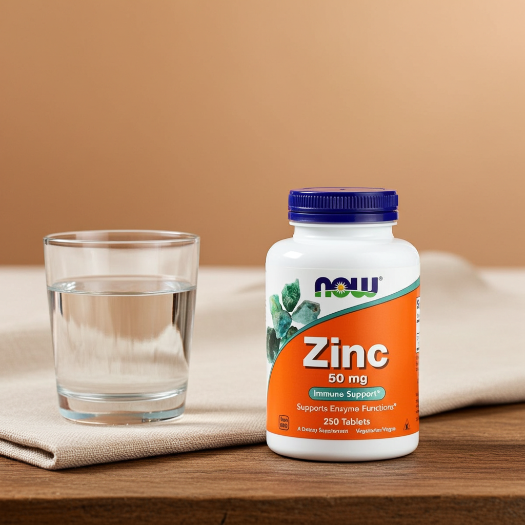 NOW Foods Zink 50mg 250 Tabletten Grosspackung – Haarwachstum Supplement