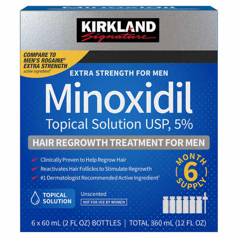 Erleben Sie wieder volles und gesundes Haar mit der Kirkland Minoxidil 5% Lösung! Diese hochwirksame Formel enthält 5% Minoxidil, um das Wachstum von dickerem, kräftigerem Haar anzuregen. Nutzen Sie die praktische Pipette, um die Lösung gezielt auf die betroffenen Stellen aufzutragen und erhalten Sie sichtbare Ergebnisse in nur wenigen Wochen.