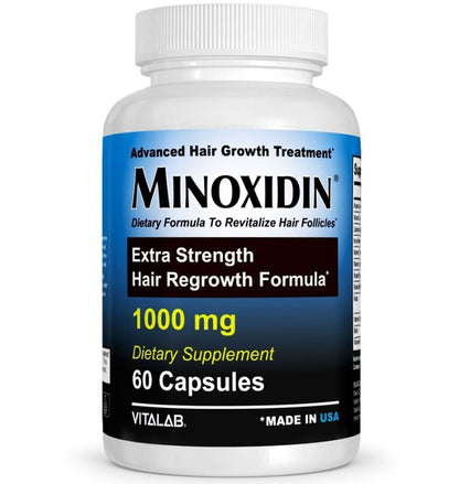 Der MINOXIDIN Vitaminkomplex für Haarwachstum (60 Kapseln) ist eine hochwertige Nahrungsergänzung, die speziell für ein gesundes und kräftiges Haarwachstum entwickelt wurde. Mit einer einzigartigen Kombination aus Vitaminen und Mineralstoffen fördert es die Durchblutung der Kopfhaut und stärkt die Haarwurzeln. Verabschieden Sie sich von dünner werdendem Haar und genießen Sie wieder volles und glänzendes Haar.