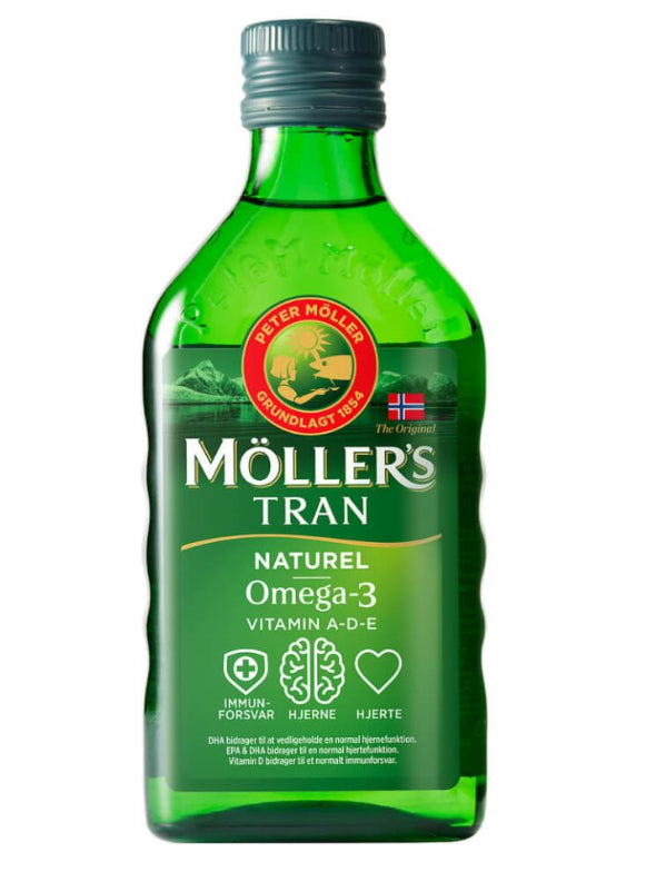 Möller's Tran Omega-3 Zitronen-Geschmack 250 ml ist ein qualitativ hochwertiges Omega-3-Fischöl, das den Körper mit wichtigen Omega-3-Fettsäuren versorgt. Mit einem angenehmen Zitronen-Geschmack ist es eine natürliche Quelle für Gesundheit und Wohlbefinden. Verbessern Sie Ihre Herzgesundheit und das allgemeine Wohlbefinden mit Möller's Tran.