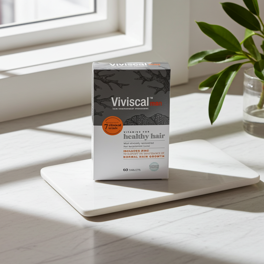 Viviscal Man Tabletten zur Förderung voller wirkender Haare bei Männern