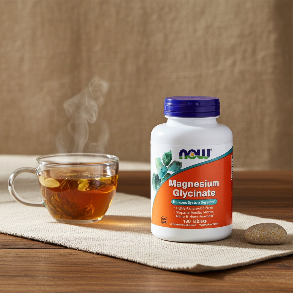 NOW Foods Magnesium Glycinate 200 mg Nahrungsergänzung online bestellen