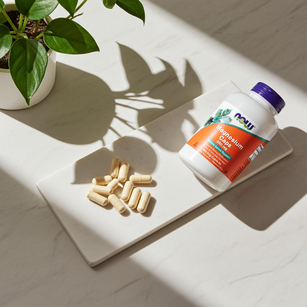 NOW Foods Magnesium Caps 400 mg zur Unterstützung von Energie und körperlicher Leistung