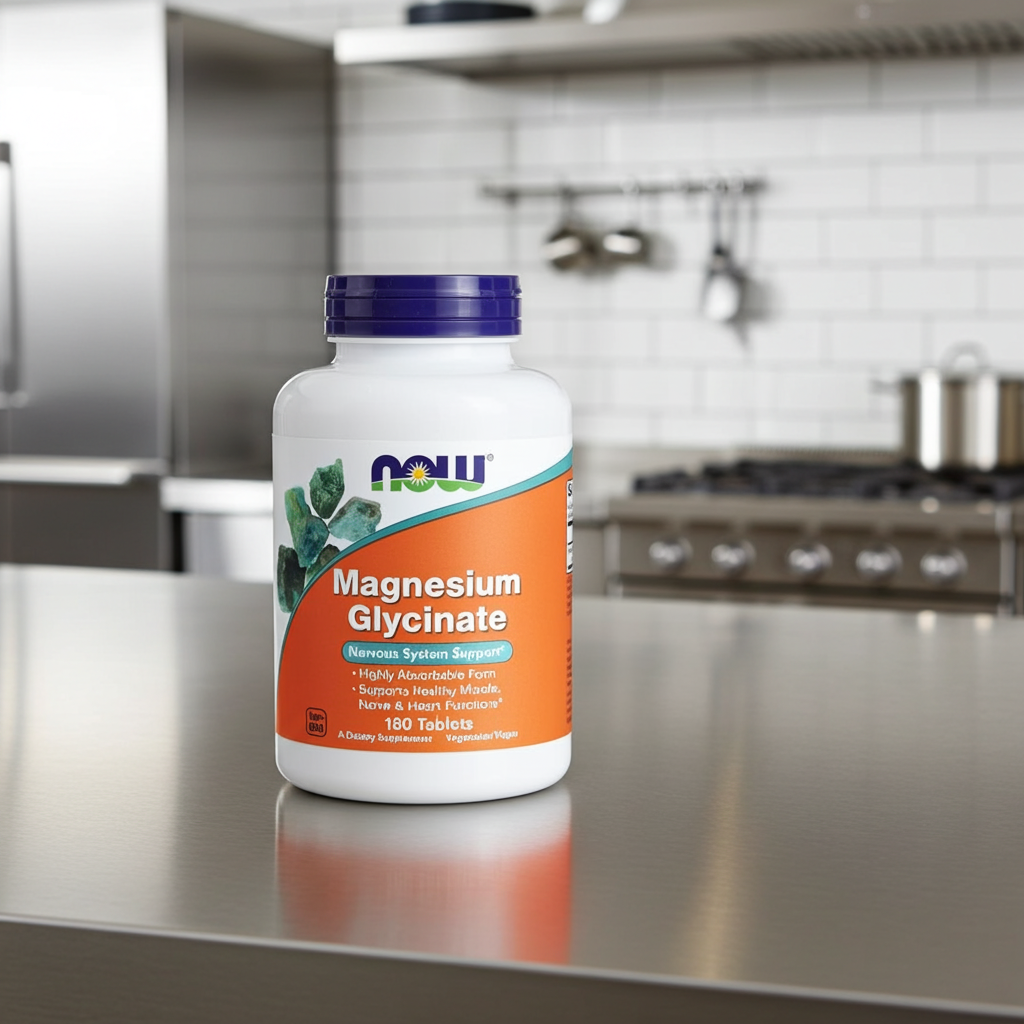 Magnesiumglycinat von NOW Foods zur Unterstützung von Regeneration und Erholung