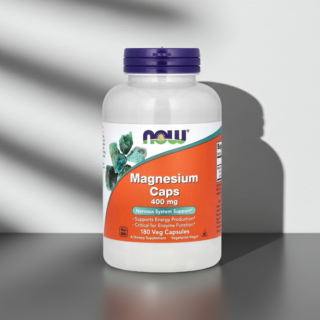 NOW Foods Magnesium Caps hoch bioverfügbares Magnesium in Kapseln