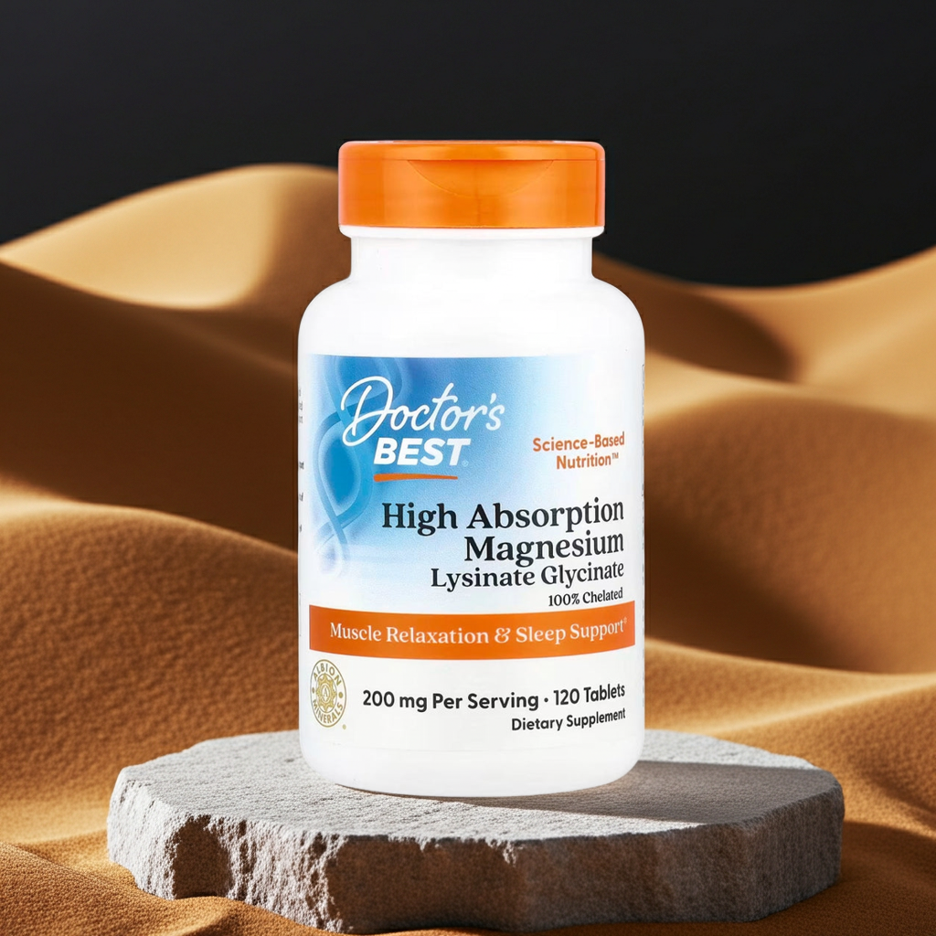 Doctor's Best High Absorption Magnesium 120 Tabletten für langfristige Anwendung