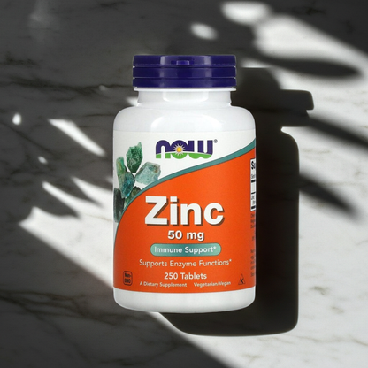 NOW Foods Zink 50mg 250 Tabletten – Zink hochdosiert Haarwachstum