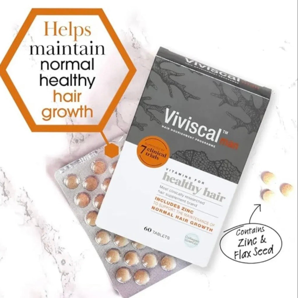 Viviscal Haarwachstum Tabletten für Männer zur Unterstützung voller wirkender Haare