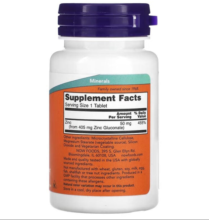 Unterstützen Sie Ihr Immunsystem mit Zink 50 mg Tabletten. Jede Packung enthält 100 Tabletten, die Ihnen helfen können, Ihre Gesundheit zu stärken. Mit einer täglichen Einnahme von Zink können Sie mögliche Vorteile wie eine verbesserte Immunfunktion, die Unterstützung bei der Wundheilung und die Erhaltung gesunder Haut und Haare erleben. Investieren Sie in Ihre Gesundheit mit Zink 50 mg Tabletten.