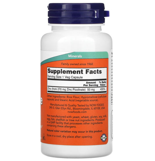 Dieses Nahrungsergänzungsmittel enthält 50 mg Zinkpicolinat pro Kapsel. Zink ist ein wichtiges Spurenelement für das Immunsystem und trägt zur Erhaltung gesunder Haut, Haare und Nägel bei. Mit 120 Kapseln pro Packung ist dieses Produkt ideal für eine langfristige Nahrungsergänzung.