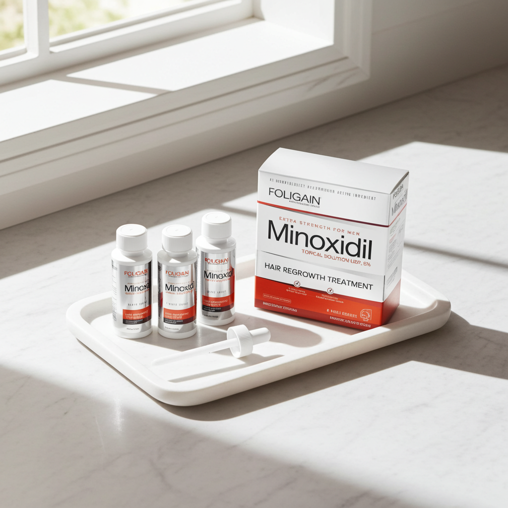 FOLIGAIN Minoxidil 5% – Lösung für effektives Haarwachstum (Ultra Pure Formel)