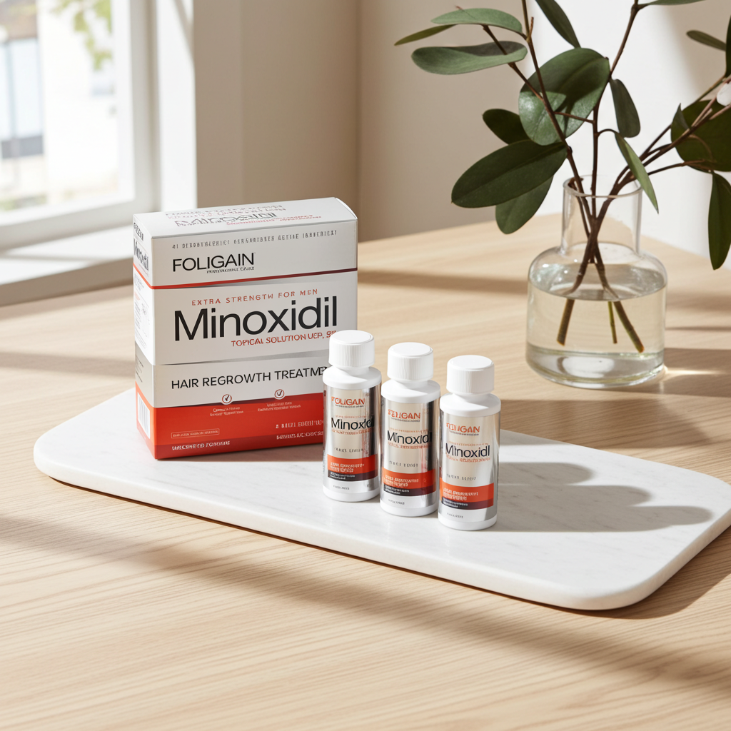 FOLIGAIN Minoxidil 5% – Lösung für effektives Haarwachstum (Ultra Pure Formel)